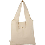 Packable 8oz Organic Cotton Tote — Natural (NT) — blank front view — 4