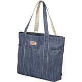 THE GOODS™ Navy Heather Carry All Tote — Heather Navy — blank left angle — 8