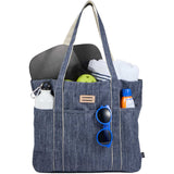 THE GOODS™ Navy Heather Carry All Tote — Heather Navy — blank product view — 4