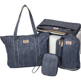 THE GOODS™ Navy Heather Carry All Tote — Heather Navy — blank product view — 3