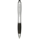 Nash Gel Stylus Pen — Black (BK) — blank front view — 16