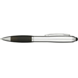 Nash Gel Stylus Pen — Black (BK) — blank front view — 15