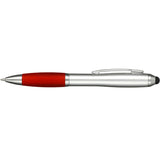 Nash Gel Stylus Pen — Red (RD) — blank front view — 3