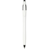 Cougar Gel Stylus Pen — White w Black Trim (WBK) — blank front view — 7