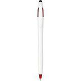Cougar Gel Stylus Pen — White w — blank front view — 10