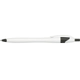Cougar Gel Pen — White w — blank front view — 7