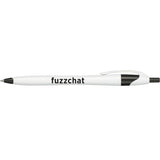 Cougar Gel Pen — White w — decorated front view — 6