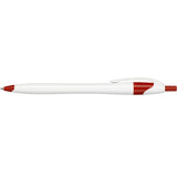 Cougar Gel Pen — White w — blank front view — 4