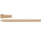 Eco Recycled Gel Paper Pen — Natural (NT) — blank front view — 6