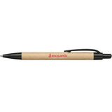 Recycled Paper Gel Pen — Natural (NT) — decorated product view — 2