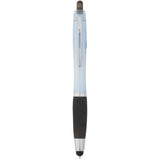 Nash RPET Gel Stylus Pen — Black (BK) — blank front view — 10