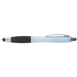 Nash RPET Gel Stylus Pen — Black (BK) — blank front view — 9