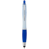 Nash RPET Gel Stylus Pen — Blue (BL) — blank front view — 15
