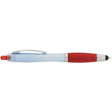 Nash RPET Gel Stylus Pen — Red (RD) — blank product view — 6
