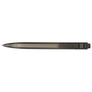 Recycled Ocean Bound Plastic Gel Pen — Black (BK) — blank back view