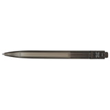 Recycled Ocean Bound Plastic Gel Pen — Black (BK) — blank back view — 26