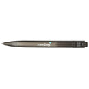 Recycled Ocean Bound Plastic Gel Pen — Black (BK) — decorated back view