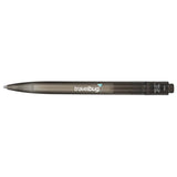 Recycled Ocean Bound Plastic Gel Pen — Black (BK) — decorated back view — 23