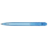 Recycled Ocean Bound Plastic Gel Pen — Blue (BL) — blank back view — 16