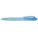 Recycled Ocean Bound Plastic Gel Pen — Blue (BL) — blank front view
