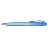 Recycled Ocean Bound Plastic Gel Pen — Blue (BL) — blank front view — 15