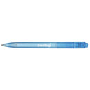 Recycled Ocean Bound Plastic Gel Pen — Blue (BL) — decorated back view