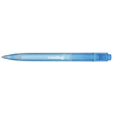 Recycled Ocean Bound Plastic Gel Pen — Blue (BL) — decorated back view — 13
