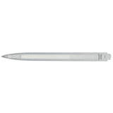 Recycled Ocean Bound Plastic Gel Pen — Clear (CL) — blank back view — 21