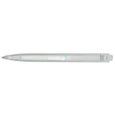 Recycled Ocean Bound Plastic Gel Pen — Clear (CL) — decorated back view
