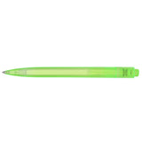 Recycled Ocean Bound Plastic Gel Pen — Green (GR) — blank back view — 11