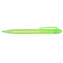 Recycled Ocean Bound Plastic Gel Pen — Green (GR) — blank front view