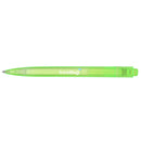 Recycled Ocean Bound Plastic Gel Pen — Green (GR) — decorated back view