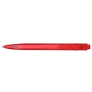 Recycled Ocean Bound Plastic Gel Pen — Red (RD) — blank back view