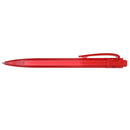 Recycled Ocean Bound Plastic Gel Pen — Red (RD) — blank front view