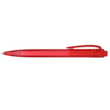 Recycled Ocean Bound Plastic Gel Pen — Red (RD) — blank front view — 4