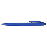 Recycled ABS Plastic Gel Pen — Blue (BL) — blank front view — 15