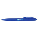Recycled ABS Plastic Gel Pen — Blue (BL) — decorated front view