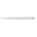 Recycled ABS Plastic Gel Pen — White (WH) — blank back view