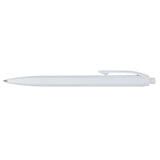 Recycled ABS Plastic Gel Pen — White (WH) — blank front view — 4