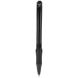 Slim Recycled ABS Gel Pen — Black (BK) — blank back view — 19