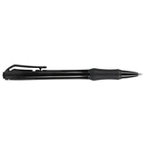 Slim Recycled ABS Gel Pen — Black (BK) — blank product view — 16