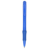 Slim Recycled ABS Gel Pen — Blue (BL) — blank front view — 30