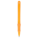 Slim Recycled ABS Gel Pen — Orange (OR) — blank back view — 25