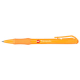 Slim Recycled ABS Gel Pen — Orange (OR) — decorated product view — 21
