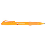 Slim Recycled ABS Gel Pen — Orange (OR) — decorated product view — 20