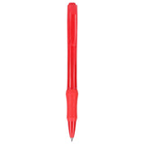 Slim Recycled ABS Gel Pen — Red (RD) — blank front view — 6