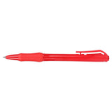 Slim Recycled ABS Gel Pen — Red (RD) — blank product view — 5