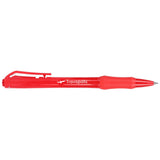 Slim Recycled ABS Gel Pen — Red (RD) — decorated product view — 2