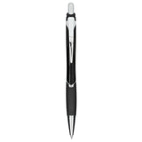Pivot Recycled ABS Gel Pen — Black (BK) — blank front view — 30