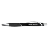 Pivot Recycled ABS Gel Pen — Black (BK) — decorated product view — 27